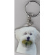 BICHON CHIEN porte clés