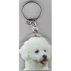 BICHON CHIEN porte clés