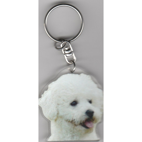 BIChON CHIEN porte clés