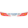 HYUNDAI Helmet Visor Sunstrip  Sticker