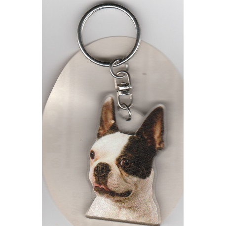 BOSTON TERRIER DOG / Key Fobs