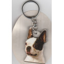 BOSTON TERRIER DOG / Key Fobs