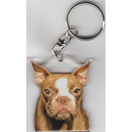 BOSTON TERRIER DOG / Key Fobs