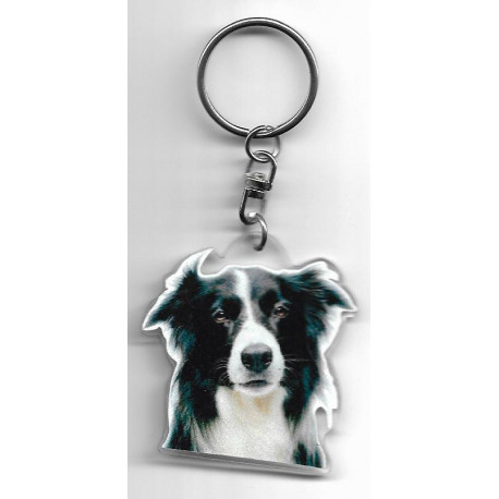 BORDER COLLIE CHIEN porte clés