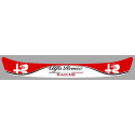 ALFA ROMEO Racing Helmet Visor Sunstrip laminated decal