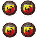 ABARTH  x 4 laminated decal