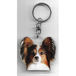 EPAGNEUL PAPILLON  CHIEN porte clés