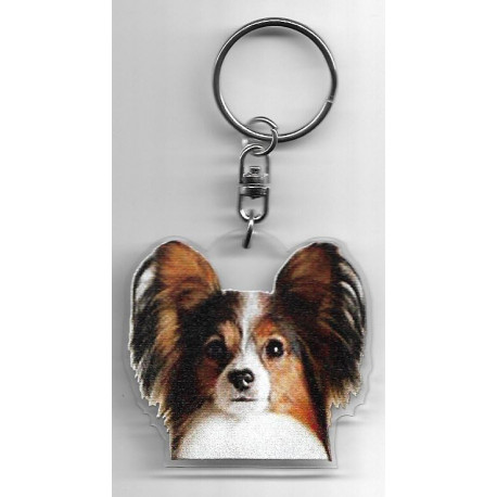 EPAGNEUL PAPILLON  CHIEN porte clés