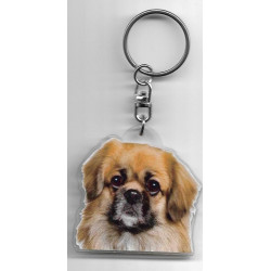 TIBETAN SPANIEL  Dog / Key Fobs