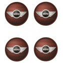 AUSTIN MINI  x 4  Stickers vinyle laminé