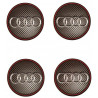 AUDI  x 4  Stickers vinyle laminé