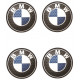  BMW 40mm x 4 Stickers HUBS WHEEL CENTER 