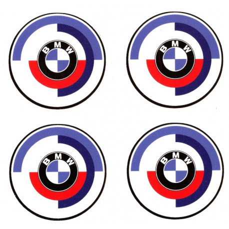  BMW 55mm x 4 Stickers HUBS WHEEL CENTER 