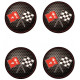  CHEVROLET 50mm x 4 Stickers HUBS WHEEL CENTER 